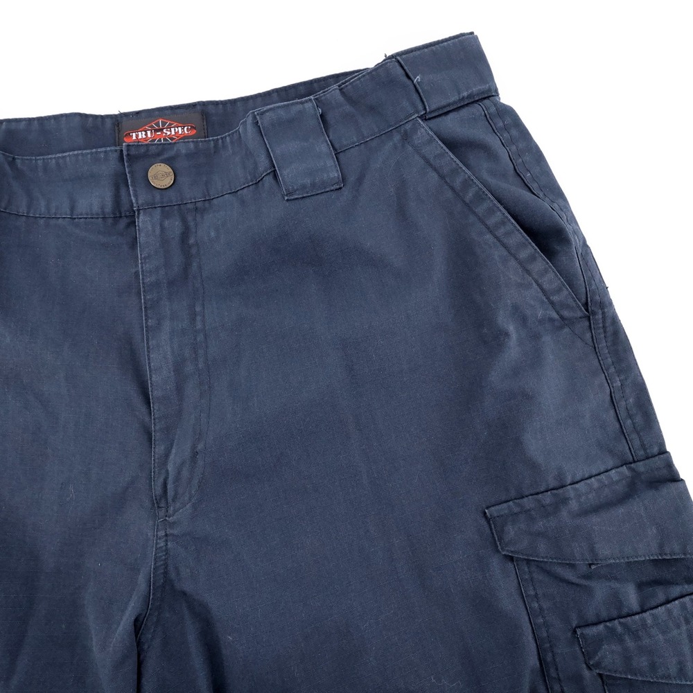 TRU-SPEC Ripstop Tactical Cargo Pants Navy Blue Mens 40x31 Expandable Waist